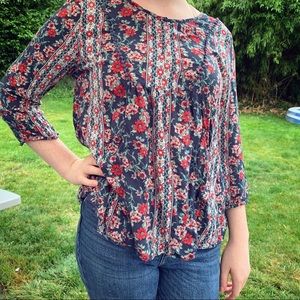 Spring floral blouse